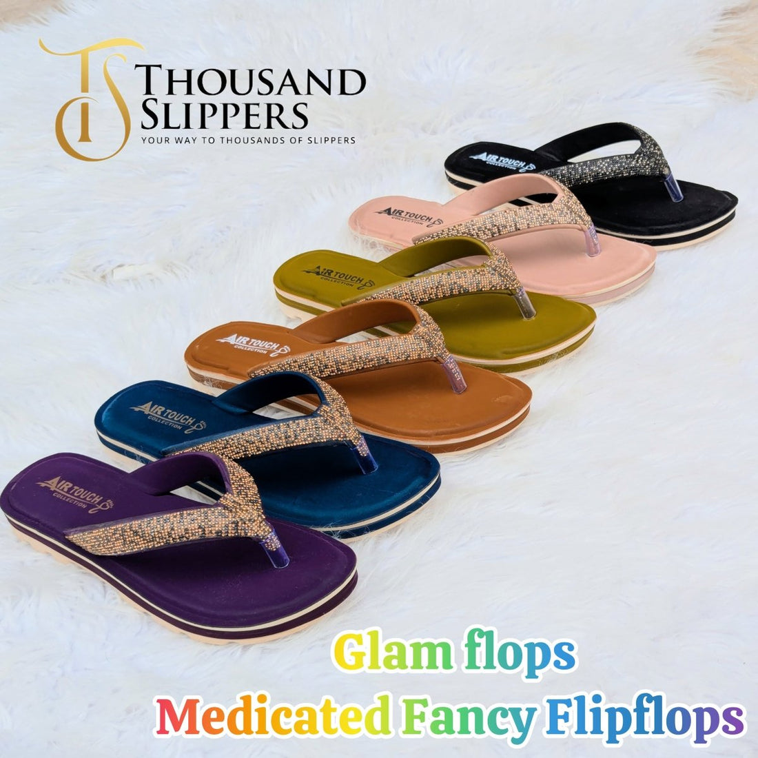 Medicated Glamflops for females - Thousand Slippers