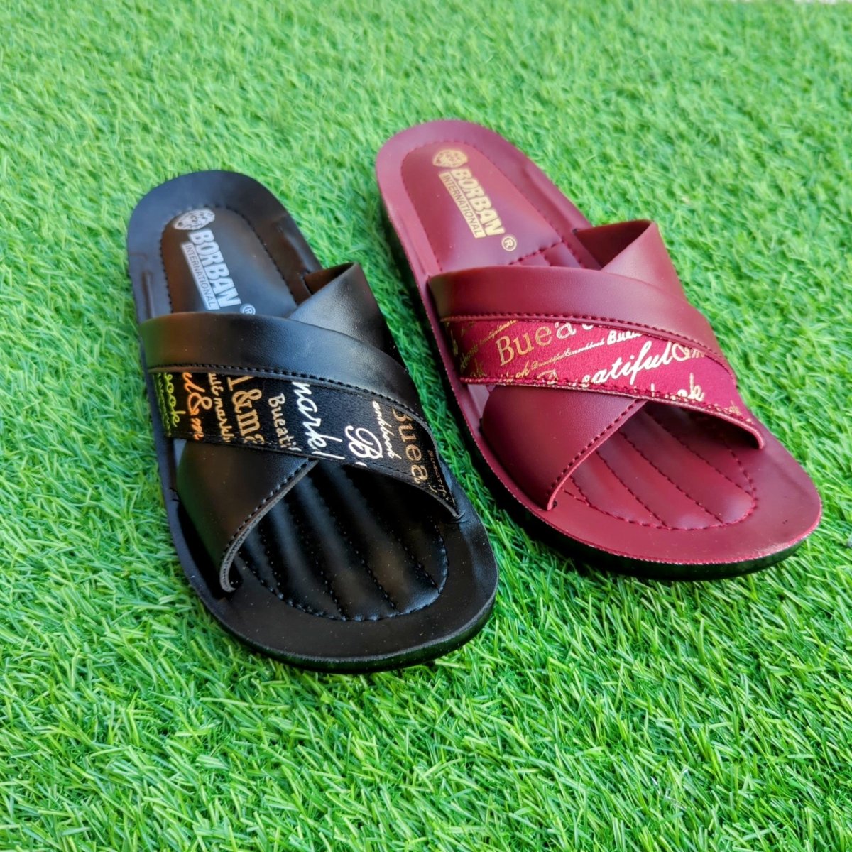 Medicated Calligraphy Slippers (t87) - Thousand Slippers