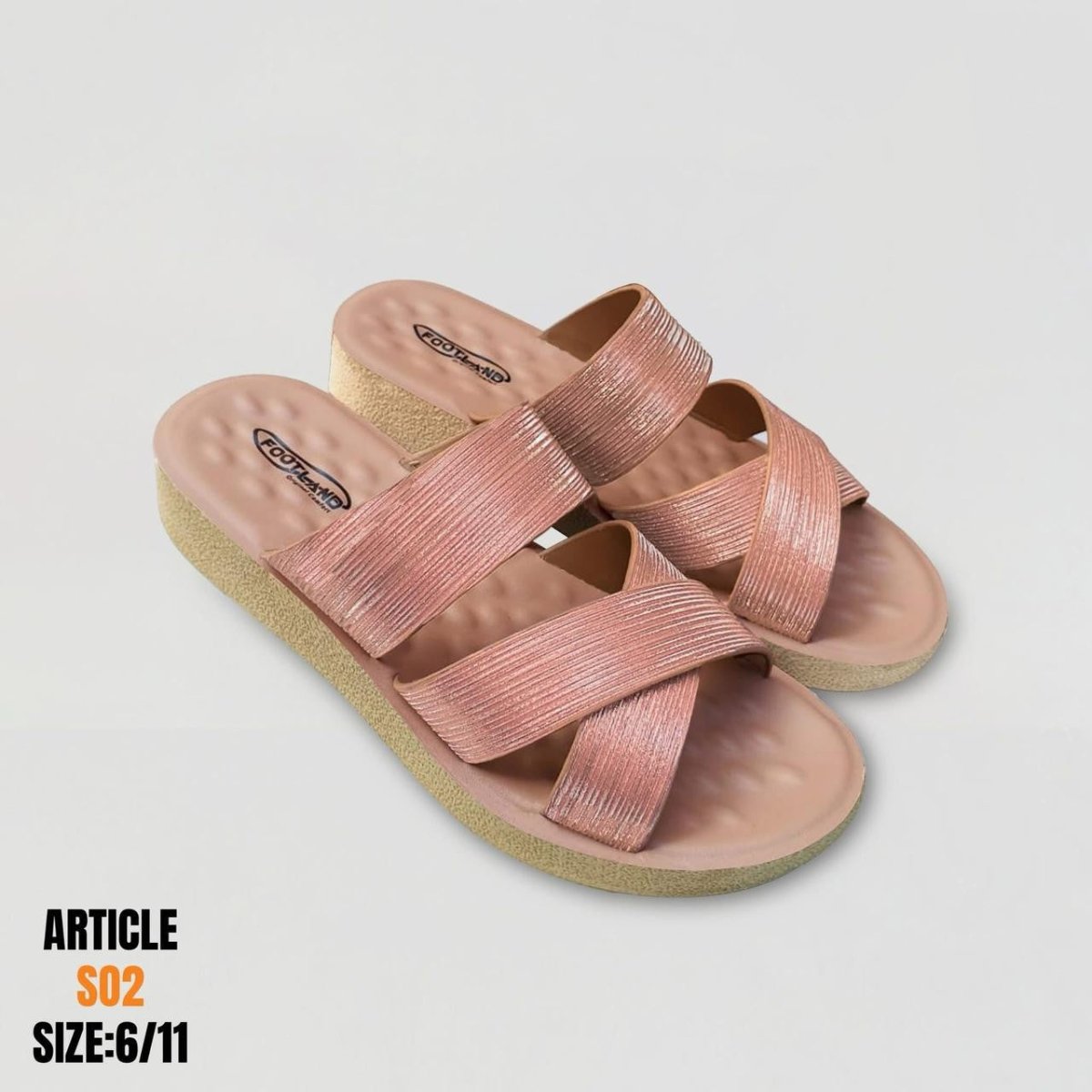 Comfortable Cross Straps Fancy Slipper for Females (s2) - Thousand Slippers
