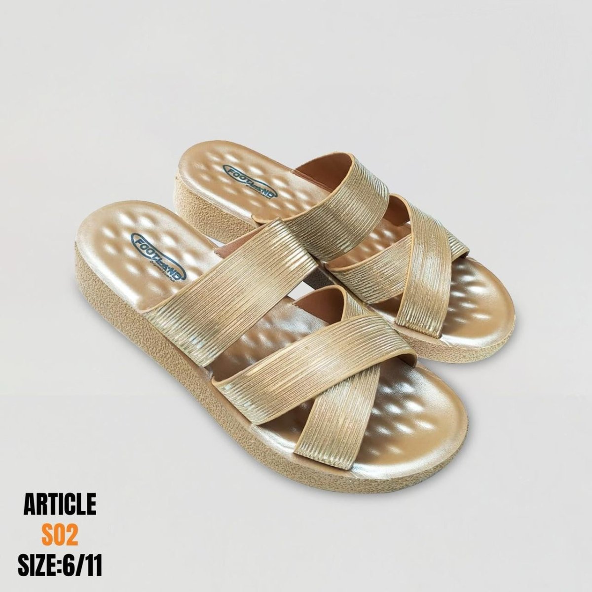 Comfortable Cross Straps Fancy Slipper for Females (s2) - Thousand Slippers