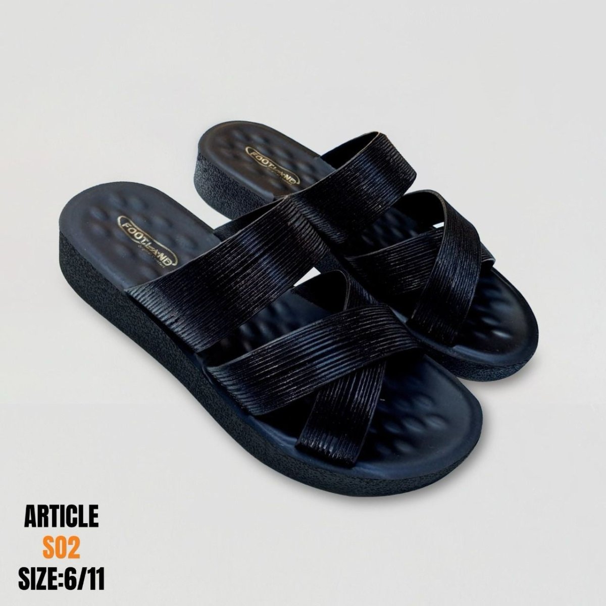 Comfortable Cross Straps Fancy Slipper for Females (s2) - Thousand Slippers
