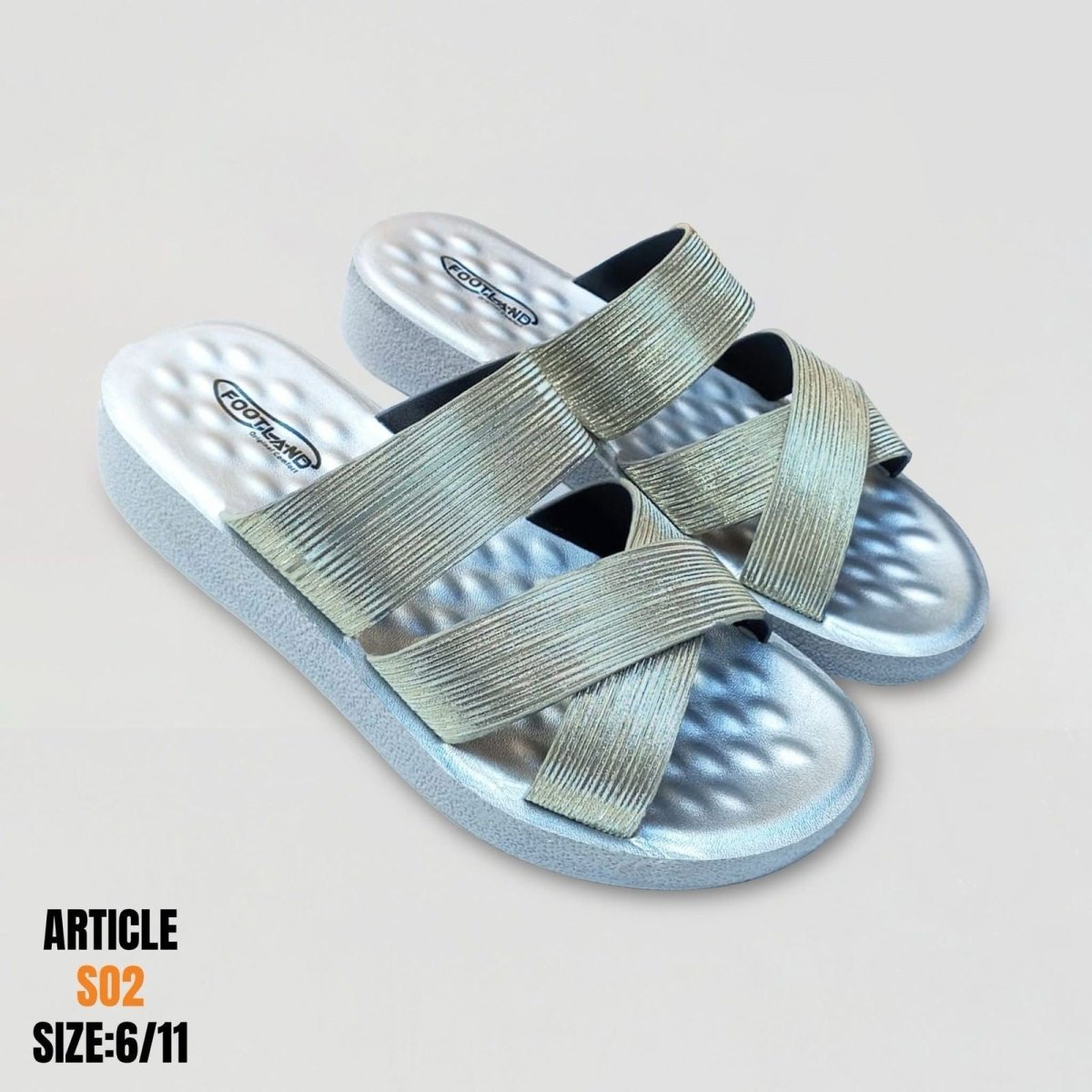 Comfortable Cross Straps Fancy Slipper for Females (s2) - Thousand Slippers
