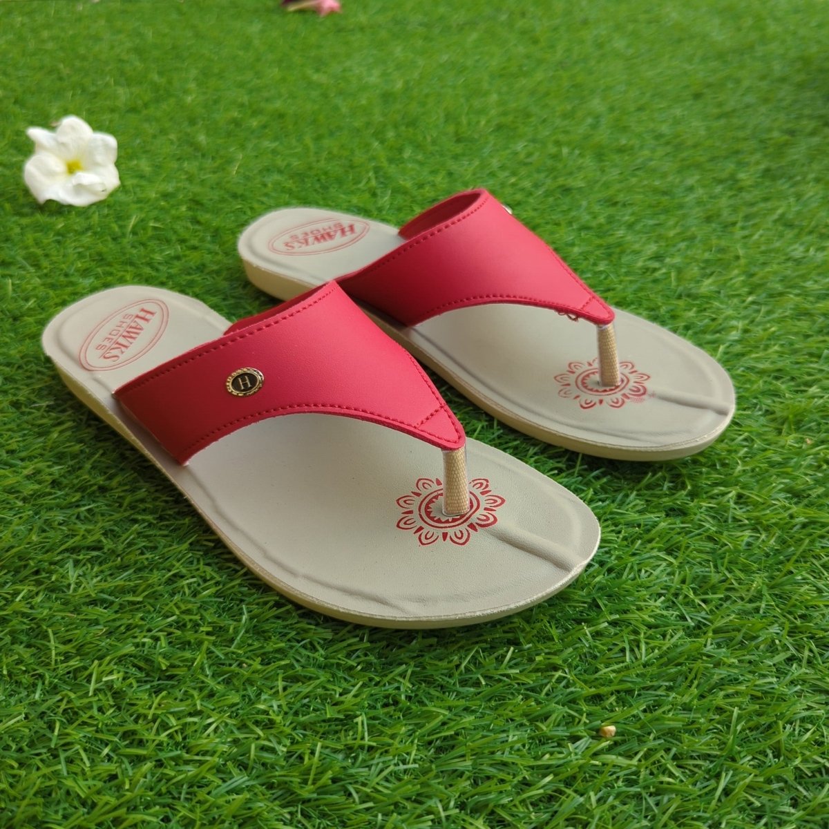 Soft easy flip flops for ladies (hawks) - Thousand Slippers