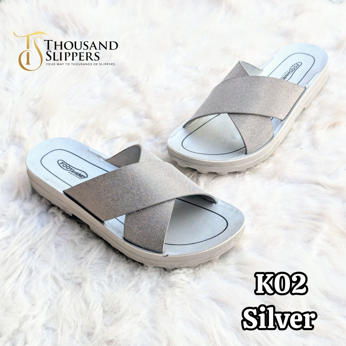 Stylish pu slippers for females (k2) - Thousand Slippers