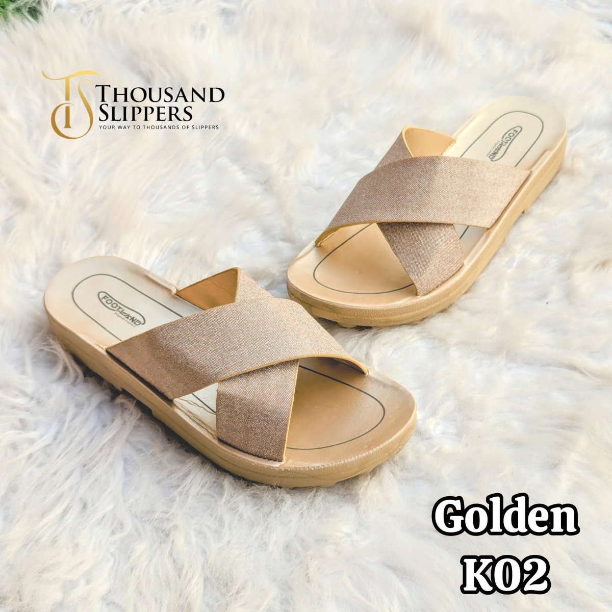 Stylish pu slippers for females (k2) - Thousand Slippers