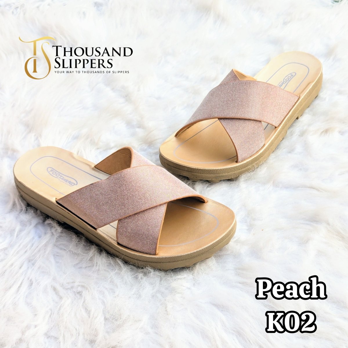 Stylish pu slippers for females (k2) - Thousand Slippers