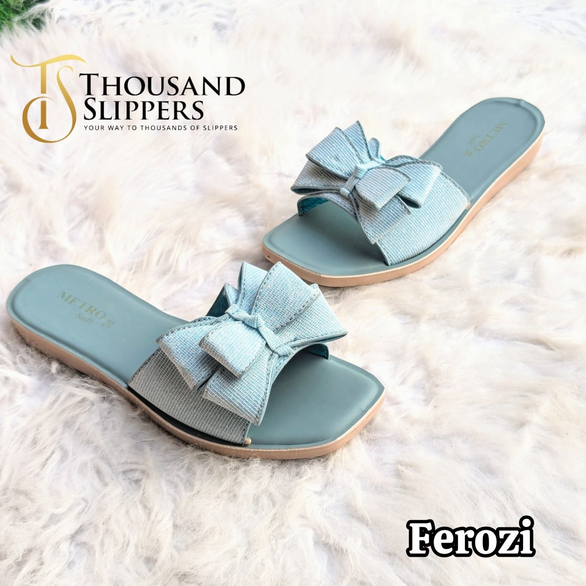 Flat bow style slippers (Limited Edition) - Thousand Slippers