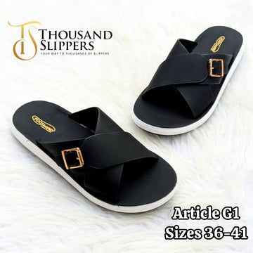 Cross buckle medicated slides (G1)