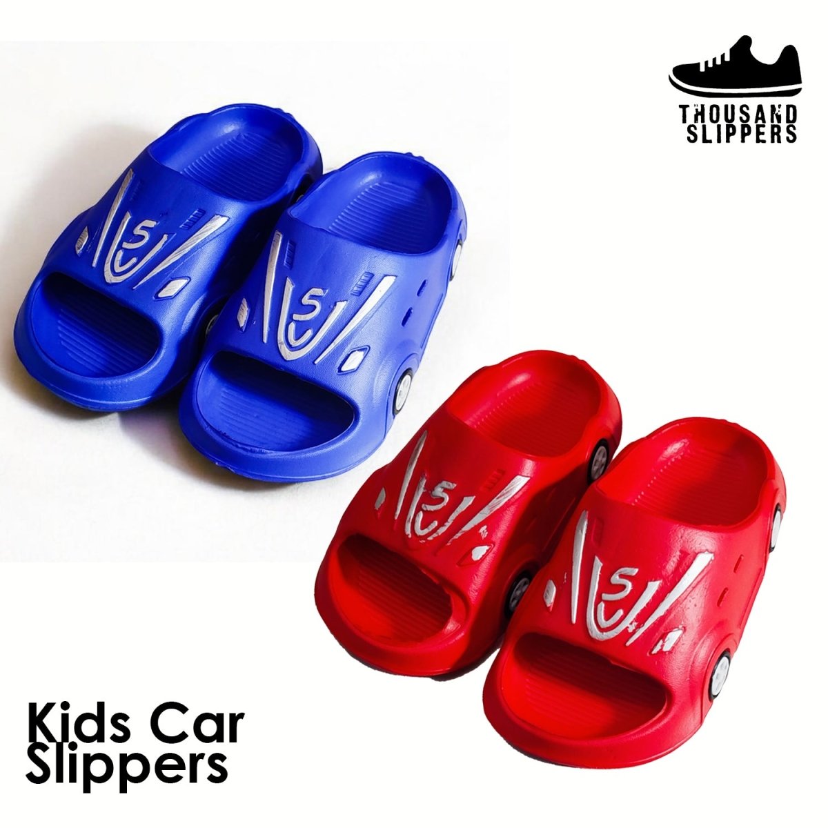 Kids soft waterproof car slippers (Any random color) - Thousand Slippers