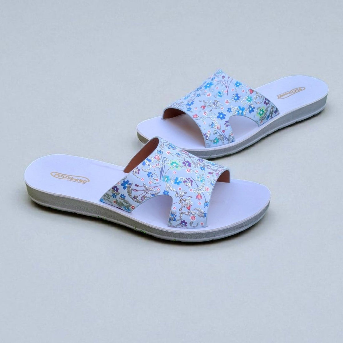 Floral bloom slides (f3) - Thousand Slippers