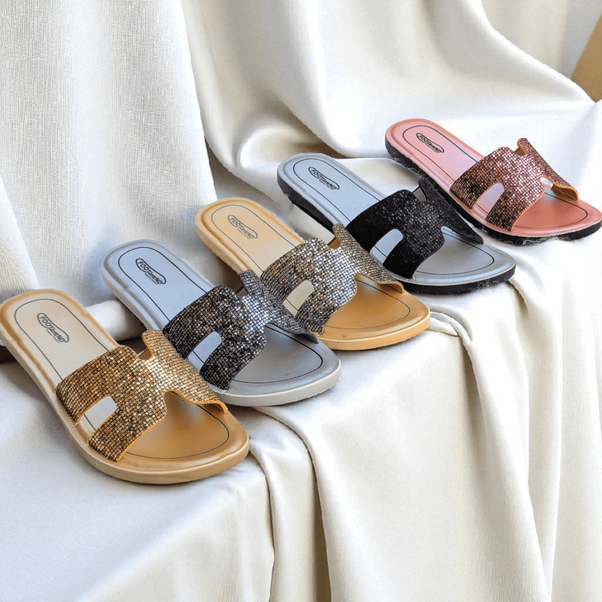 Fancy Feet medicated slippers for ladies (d3) - Thousand Slippers