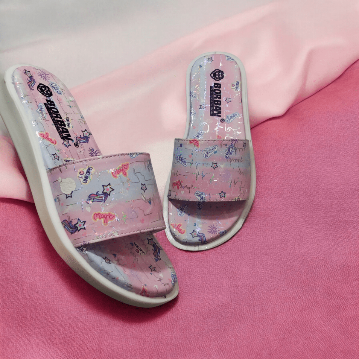 Stylish pinky women slippers (a41) - Thousand Slippers