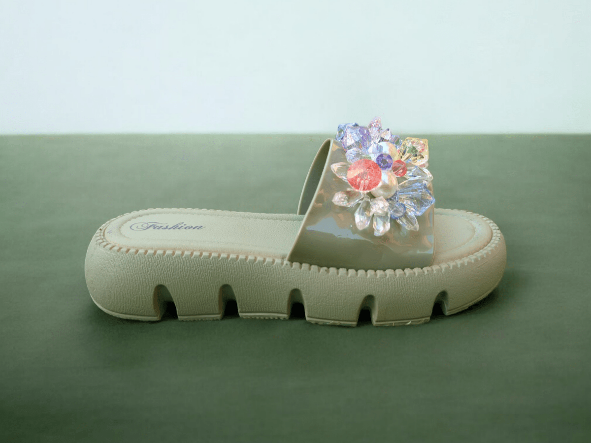 Crystal Pearl Slippers - Thousand Slippers