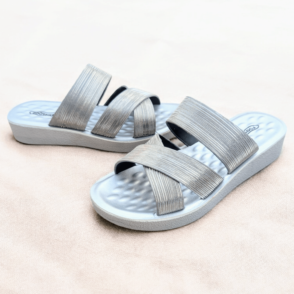 Comfortable Cross Straps Fancy Slipper for Females (s2) - Thousand Slippers