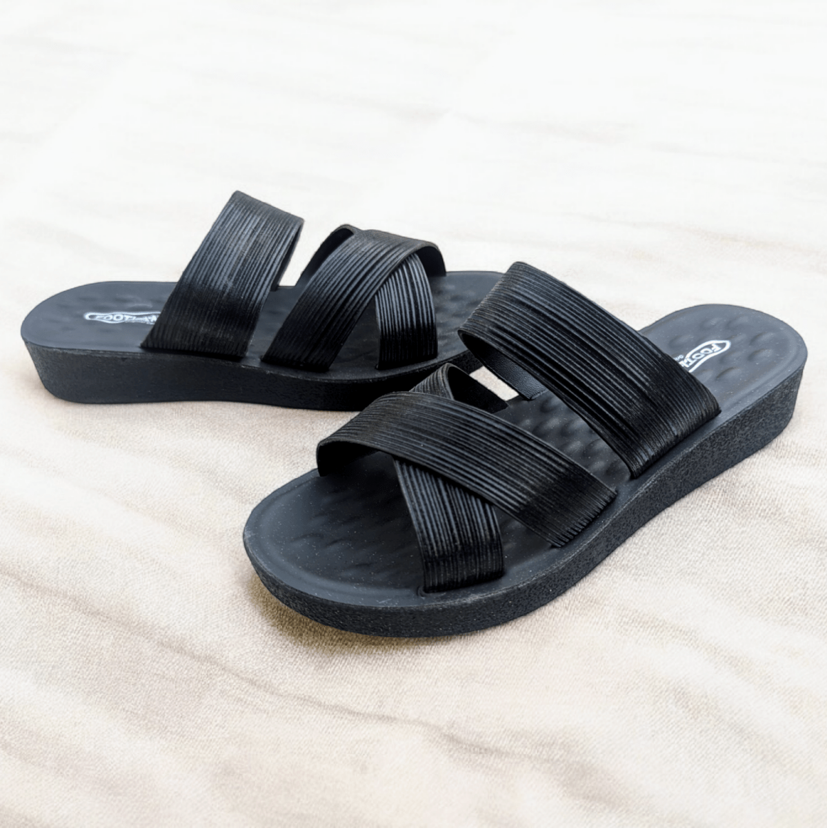 Comfortable Cross Straps Fancy Slipper for Females (s2) - Thousand Slippers