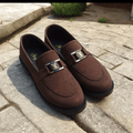 Brown loafer moza shoes for men - Thousand Slippers