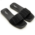 Textured flat slippers - Thousand Slippers