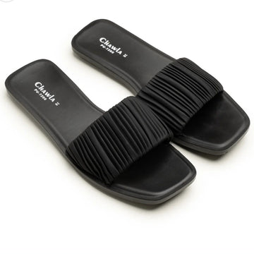 Textured flat slippers - Thousand Slippers