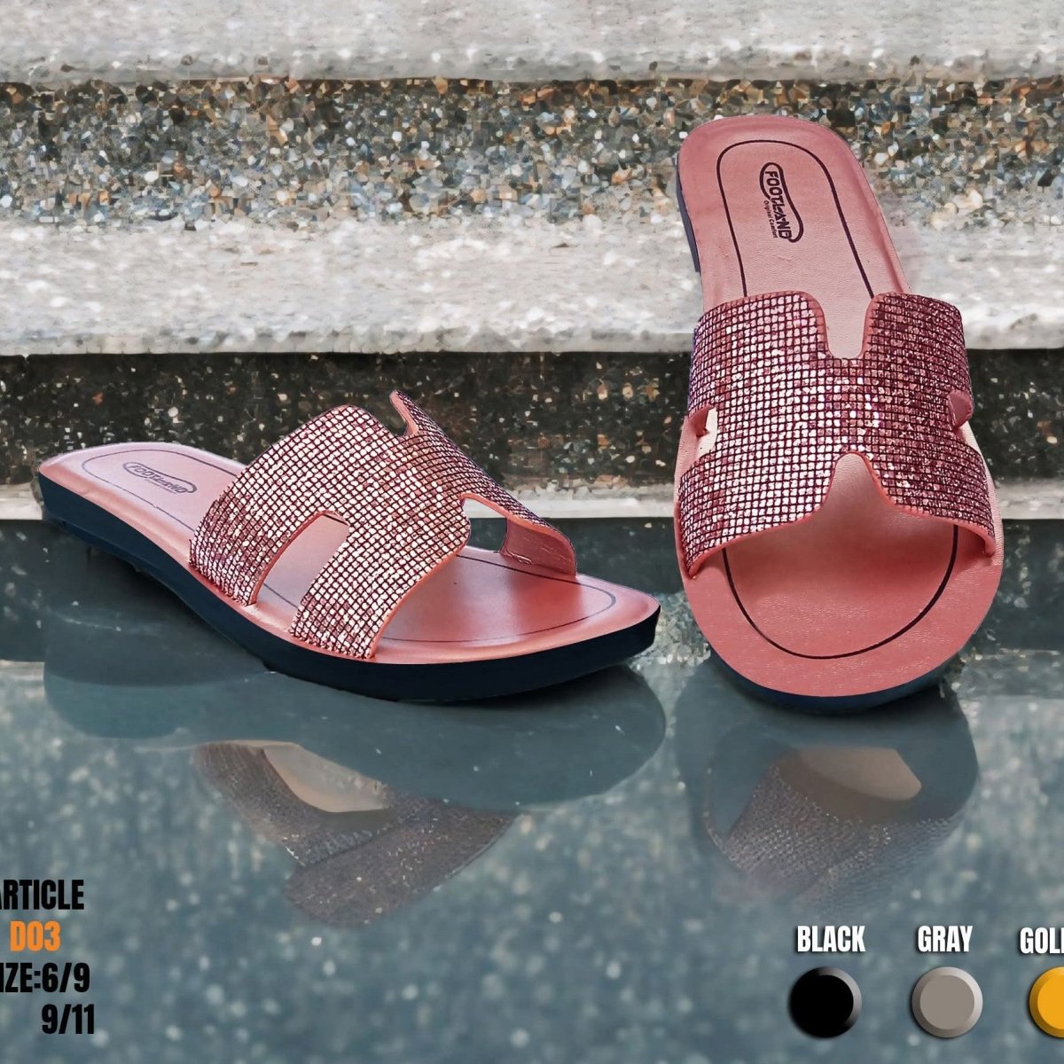 Fancy Feet medicated slippers for ladies (d3) - Thousand Slippers
