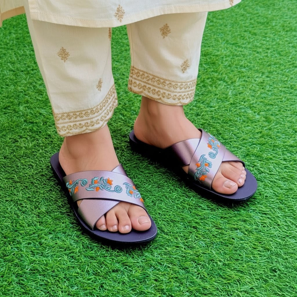 Garden Glint ultra soft slides (A04)