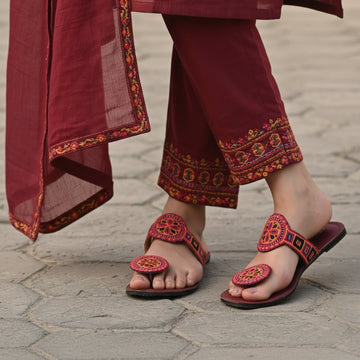 Multi color cambric Kolapori