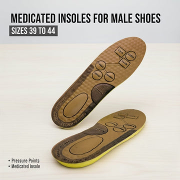 Medicated Insoles for shoes (39 to 44 Size)