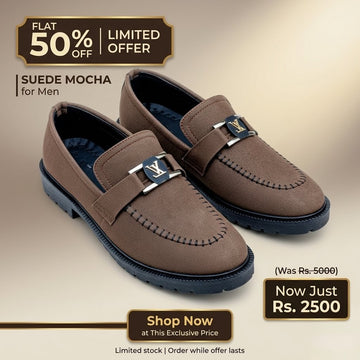 The Suede Mocha Shoes for Men (50 Percent Off)