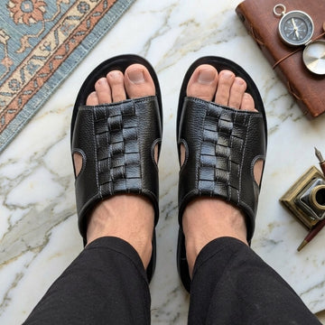 Stitch and Sole Durable Slippers for Gents [R702]