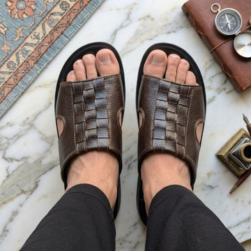 Stitch and Sole Durable Slippers for Gents (702)