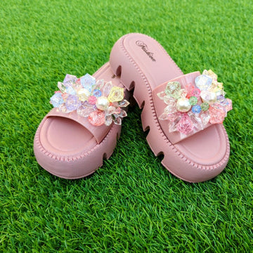 Crystal Pearl Slippers - Thousand Slippers