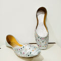 Silver khussa for girls - Thousand Slippers
