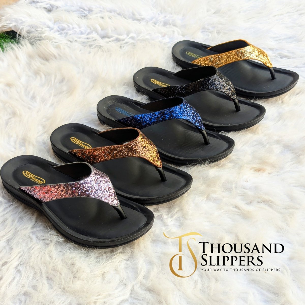 Glimmer medicated flipflops (t06) - Thousand Slippers