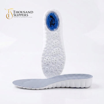 Blue Gel-Bead Heel Cushion Insoles – High-Impact Support