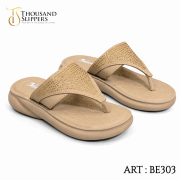 PlushBounce Embellished Flipflops (BE303)