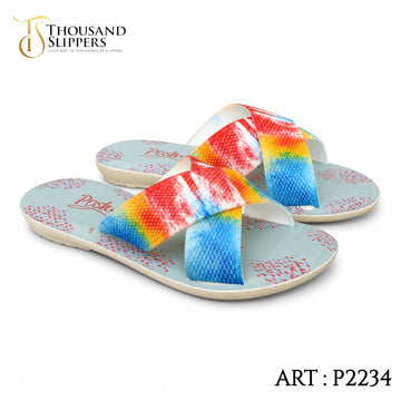 Color Splash Cross Slippers (P2234)