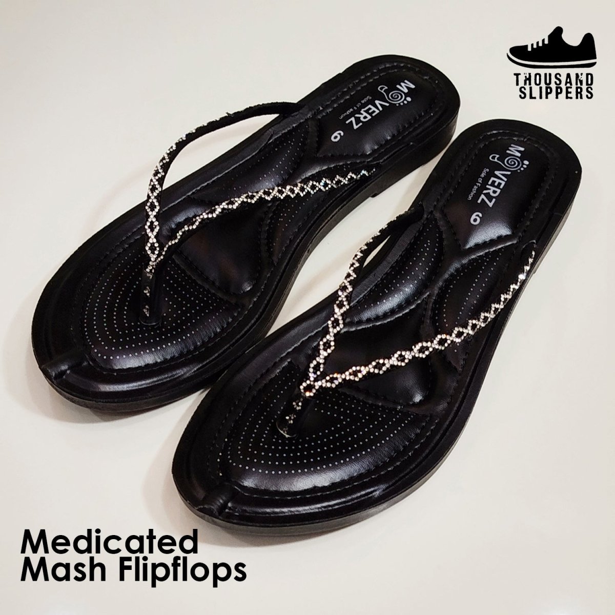 Fancy medicated flipflops for girls (Movers mash) - Thousand Slippers
