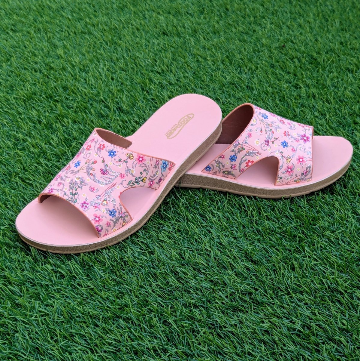 Floral bloom slides (f3) - Thousand Slippers