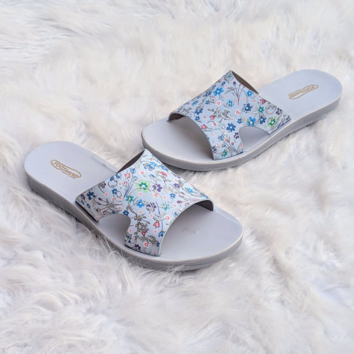 Floral bloom slides (f3) - Thousand Slippers