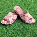Floral charm slippers (Posh) - Thousand Slippers