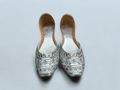Silver khussa for girls - Thousand Slippers