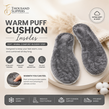 Warm Puff Cushion Insoles